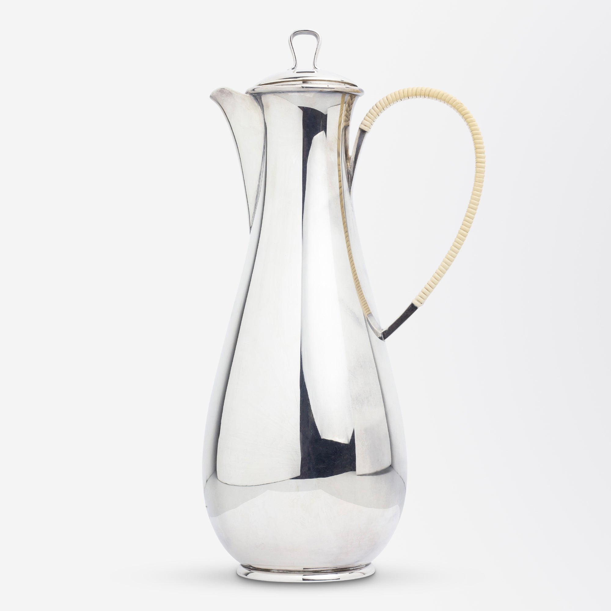 Sterling Silver Three Piece Coffee Set by Sigvard Bernadotte for Georg Jensen