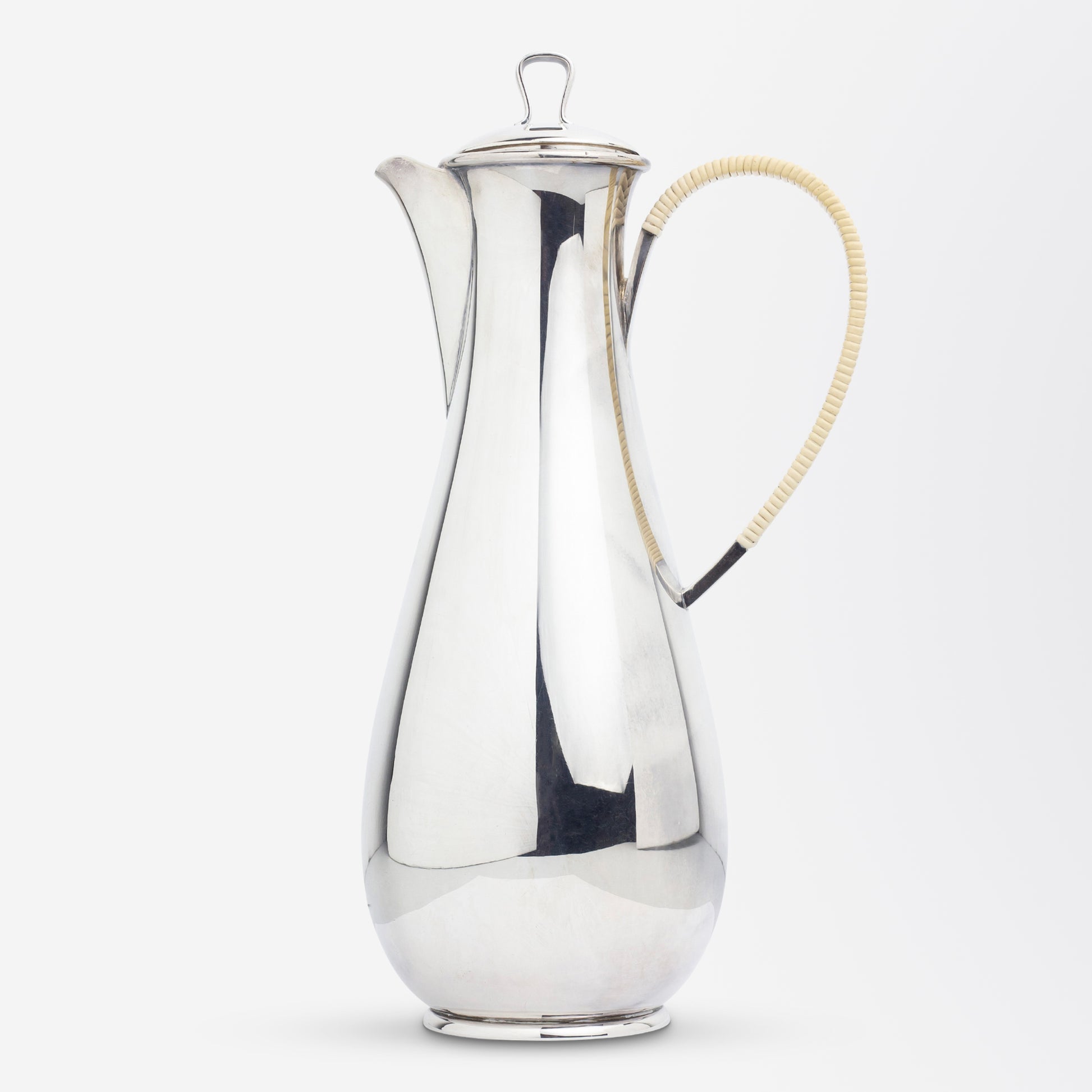 Sterling Silver Three Piece Coffee Set by Sigvard Bernadotte for Georg Jensen