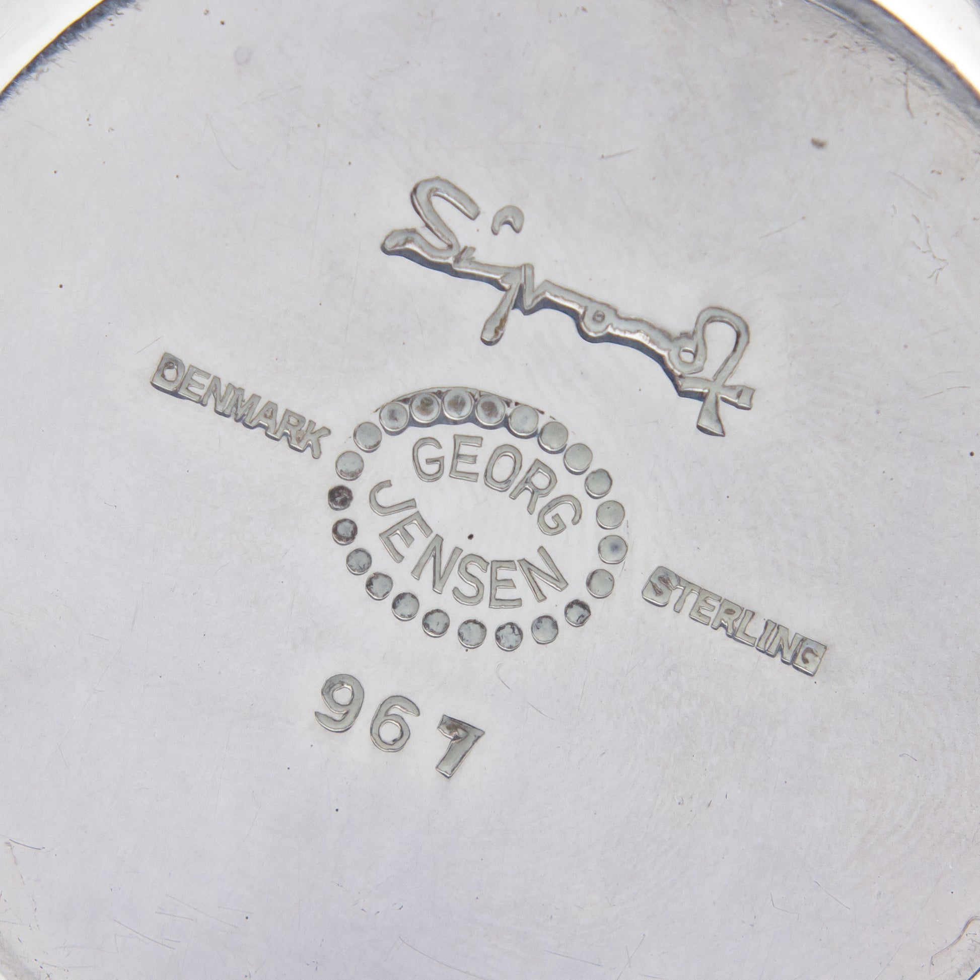 Sterling Silver Three Piece Coffee Set by Sigvard Bernadotte for Georg Jensen