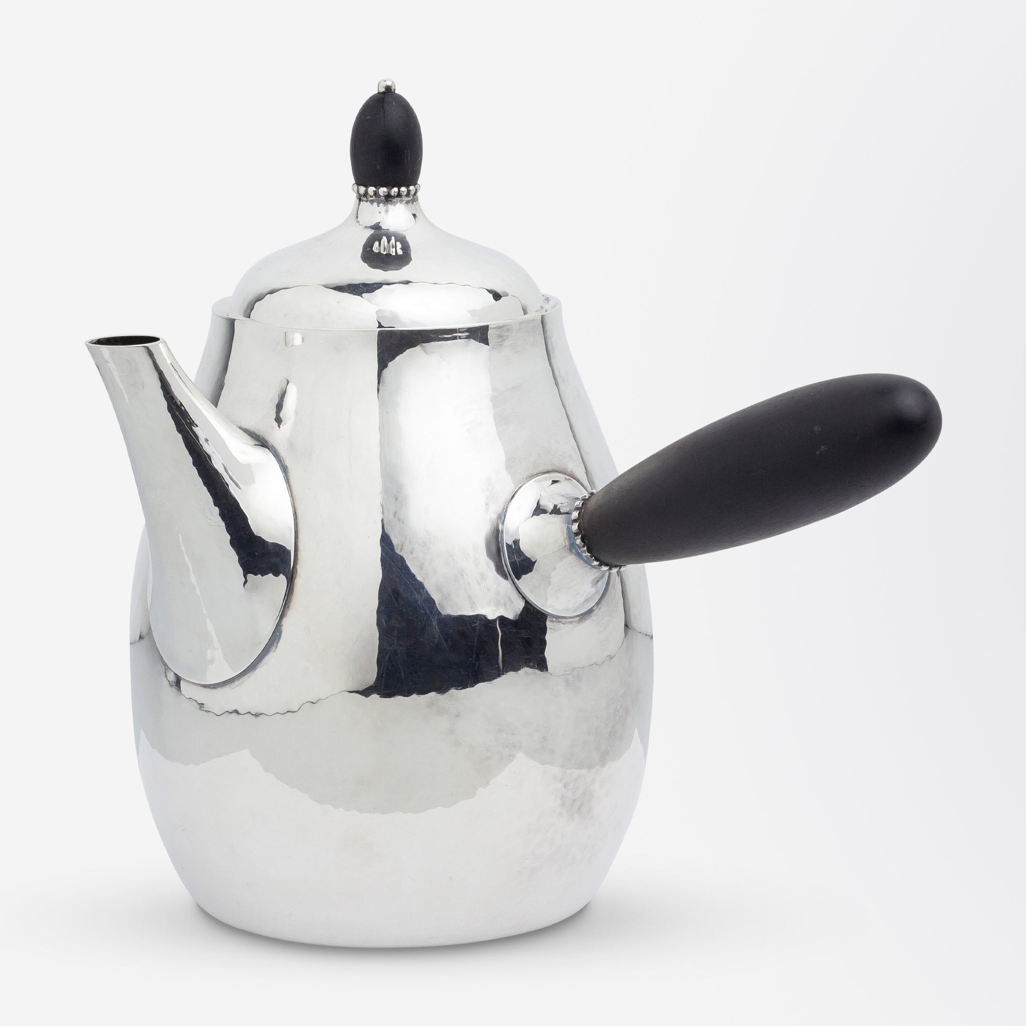 Georg Jensen Sterling Silver 5 Piece Tea Service in Pattern 80