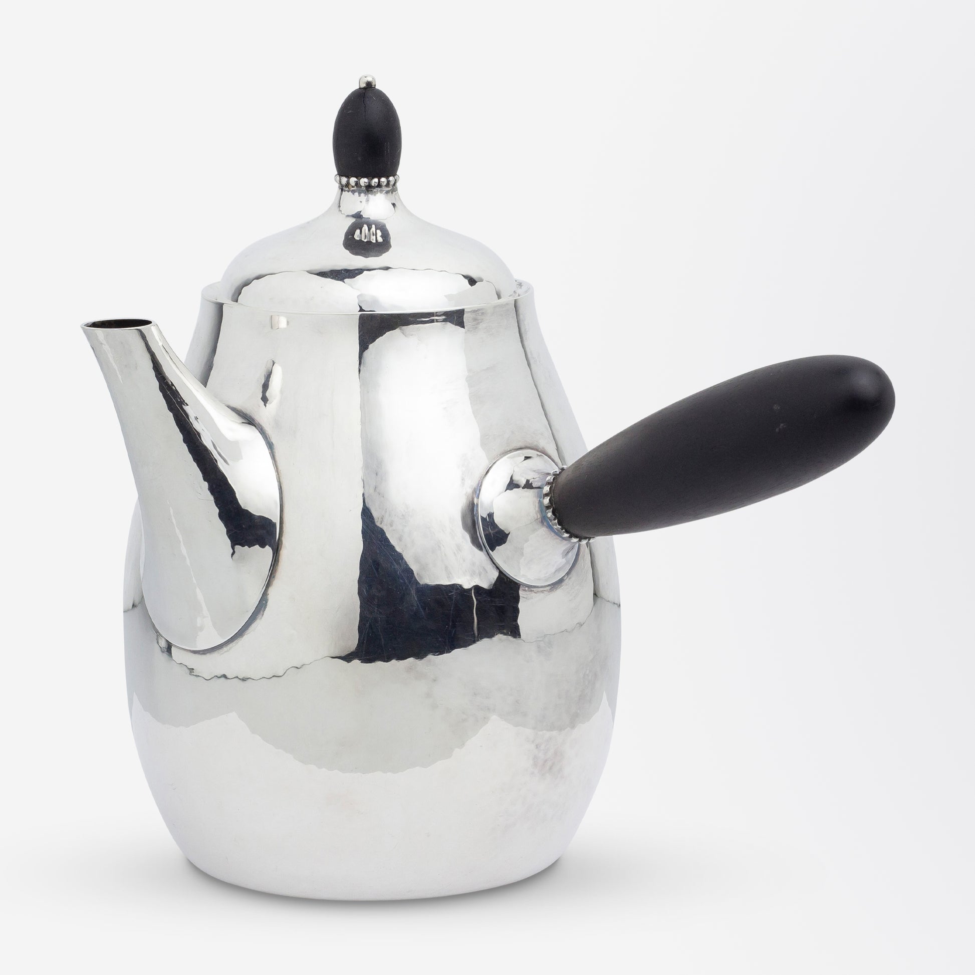 Georg Jensen Sterling Silver 5 Piece Tea Service in Pattern 80