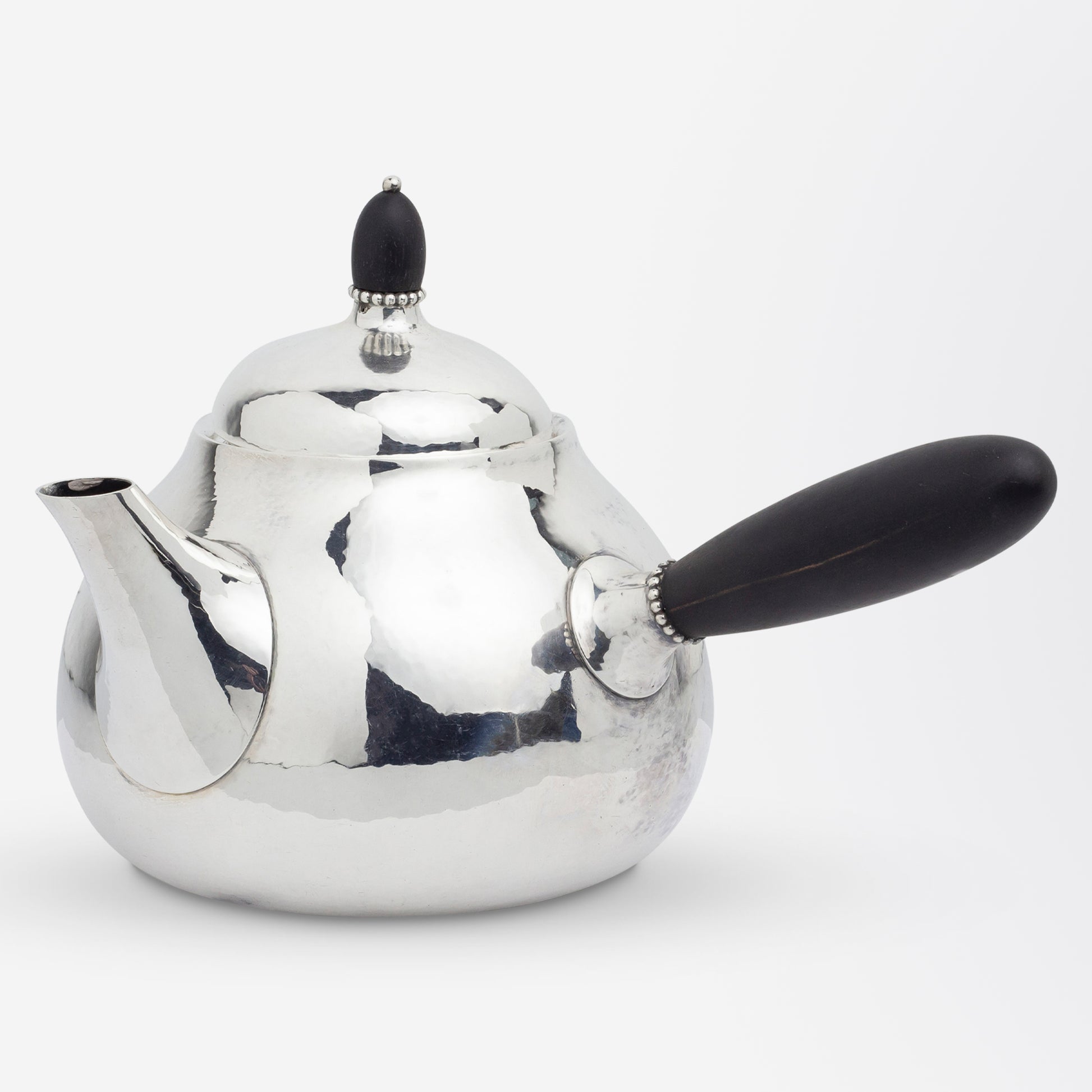 Georg Jensen Sterling Silver 5 Piece Tea Service in Pattern 80