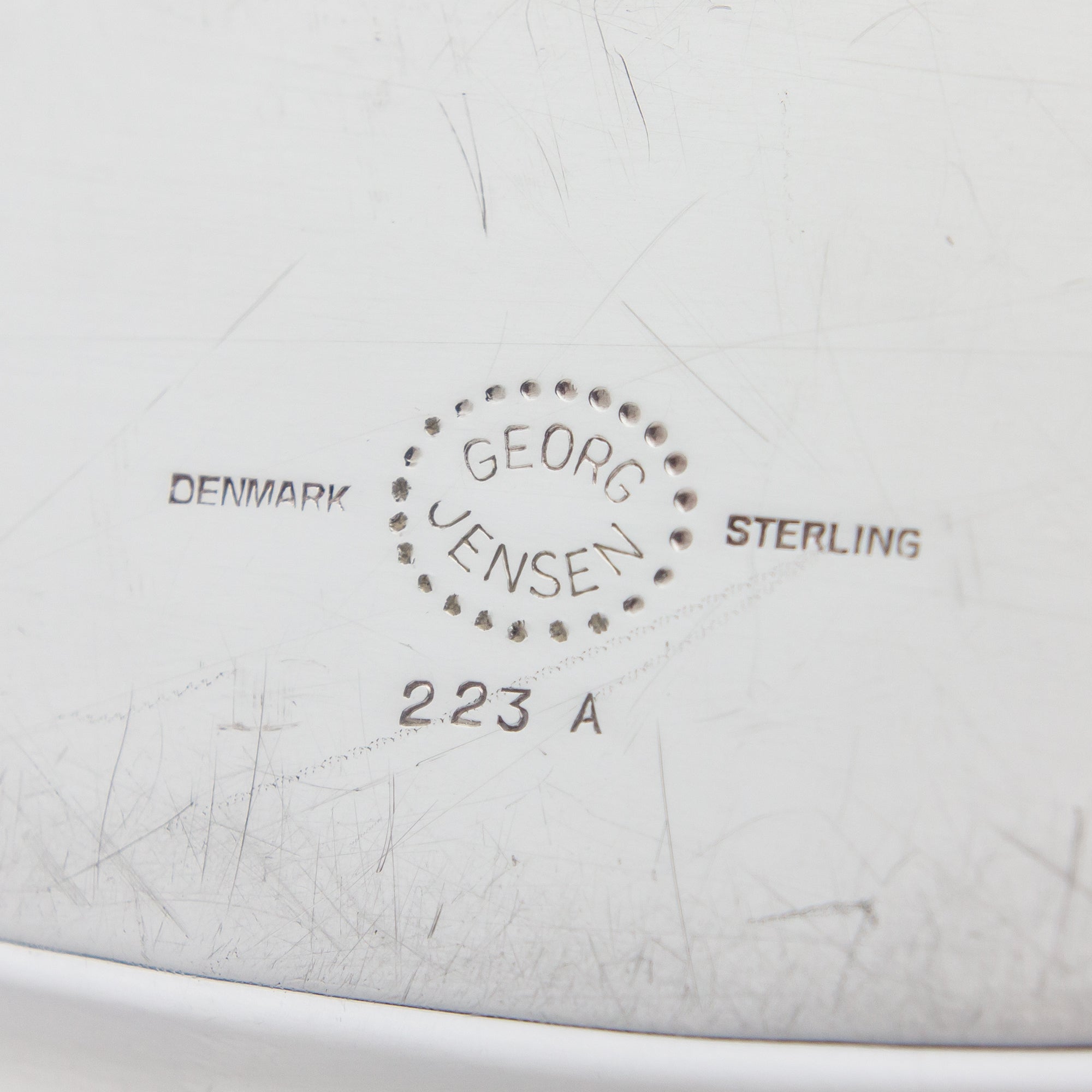 Georg Jensen Sterling Silver 5 Piece Tea Service in Pattern 80