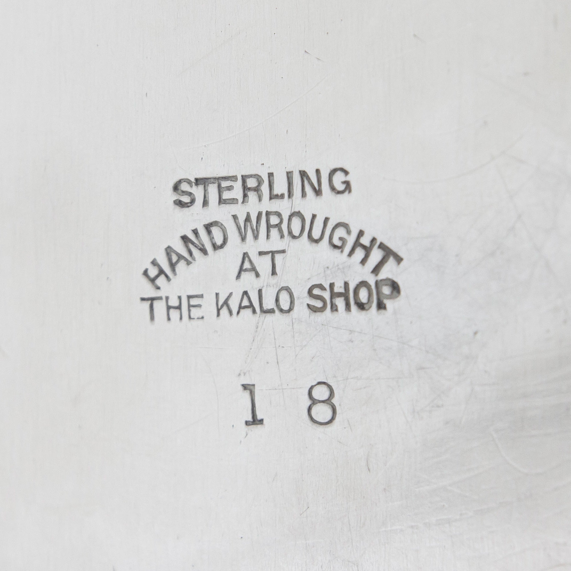Hand Hammered Lobed Sterling Bowl by The Kalo Shop