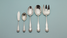 Load image into Gallery viewer, Sterling Silver Flatware Set by Gorham in the Lancaster Rose Pattern