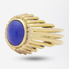 Load image into Gallery viewer, 14kt Yellow Gold Ring with Cabochon Lapis Lazuli
