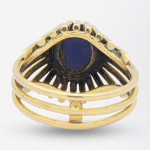 Load image into Gallery viewer, 14kt Yellow Gold Ring with Cabochon Lapis Lazuli
