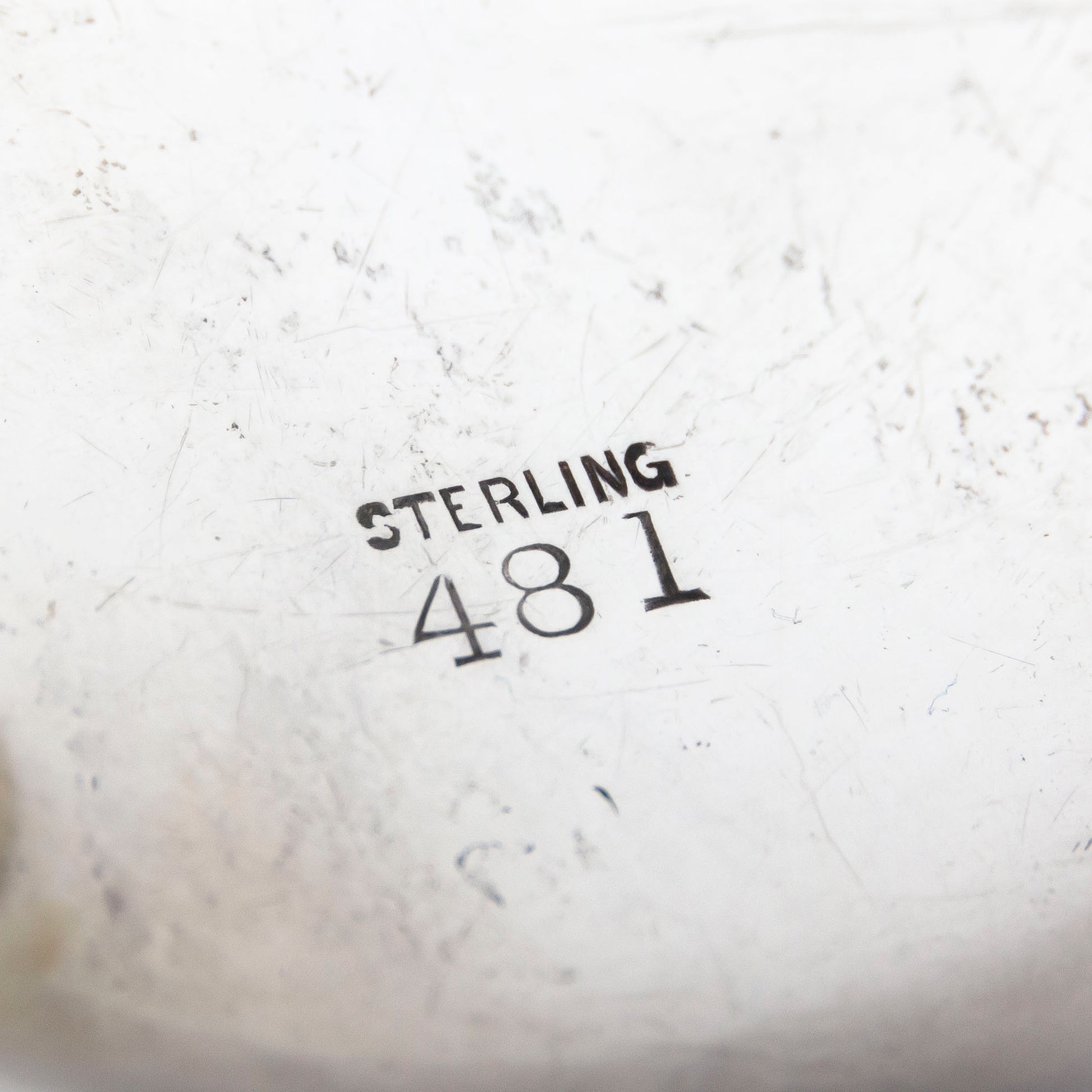 A Hand Wrought Sterling Silver Bowl with Serving Spoon by Lebolt & Co.