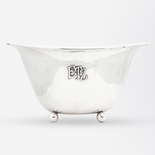 Load image into Gallery viewer, A Hand Wrought Sterling Silver Bowl with Serving Spoon by Lebolt &amp; Co.