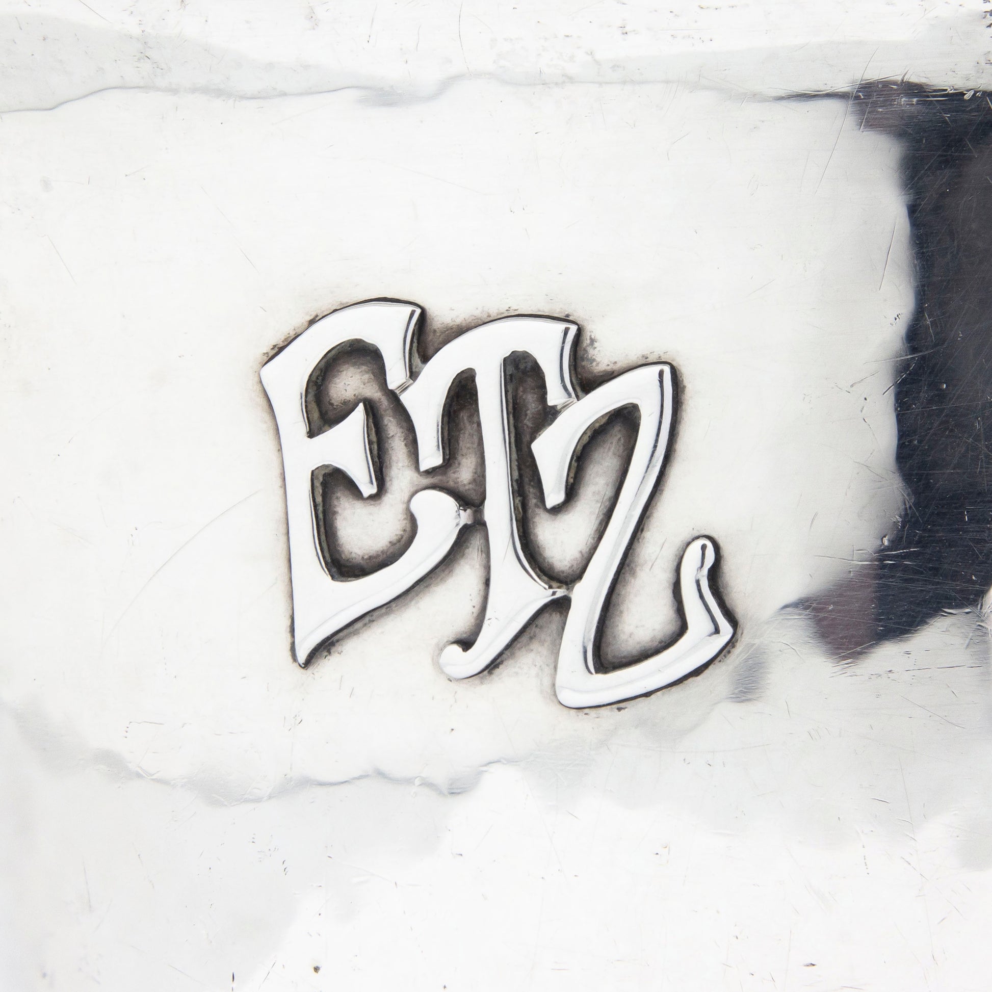 A Hand Wrought Sterling Silver Bowl with Serving Spoon by Lebolt & Co.