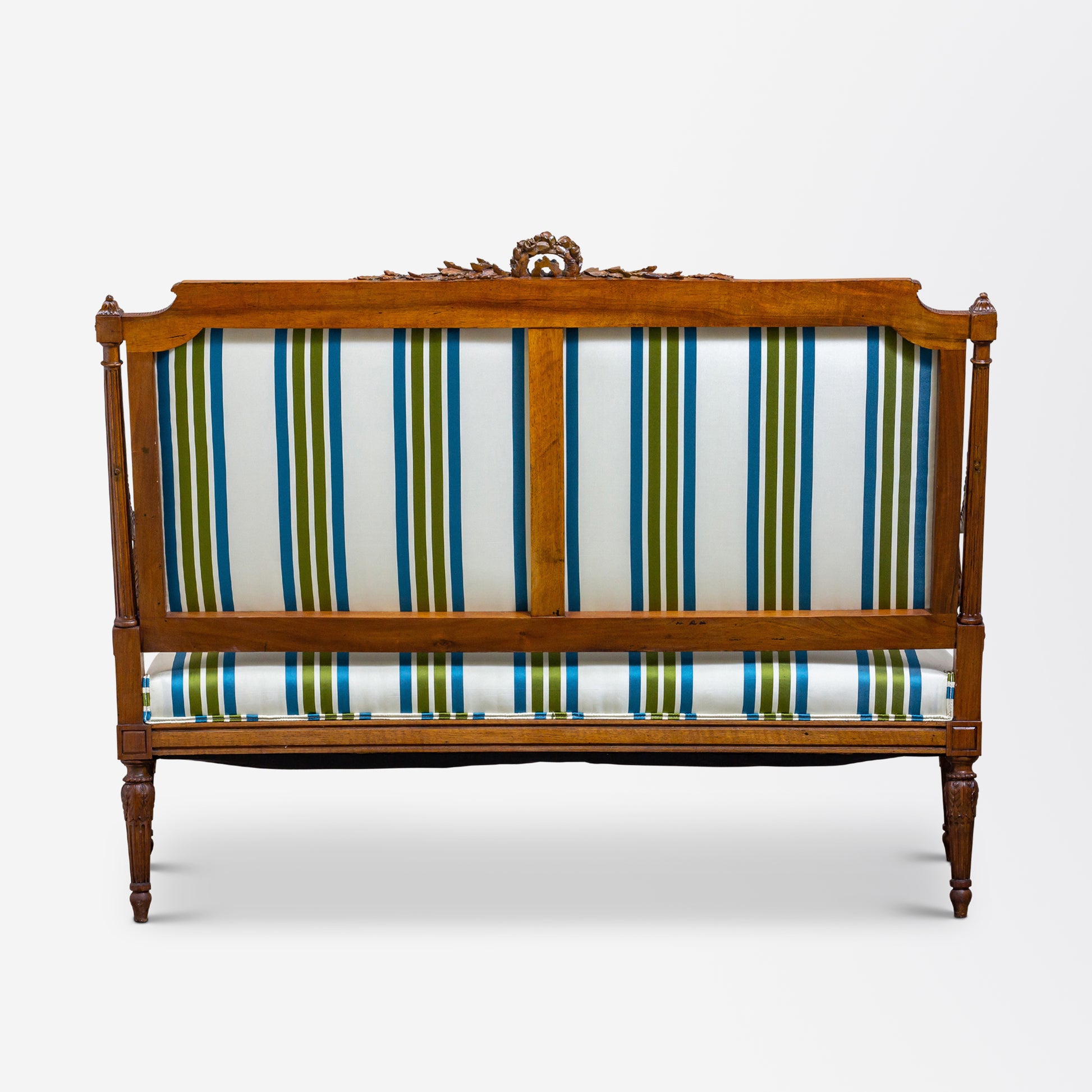 18th Century, French, Louis XVI Walnut Settee