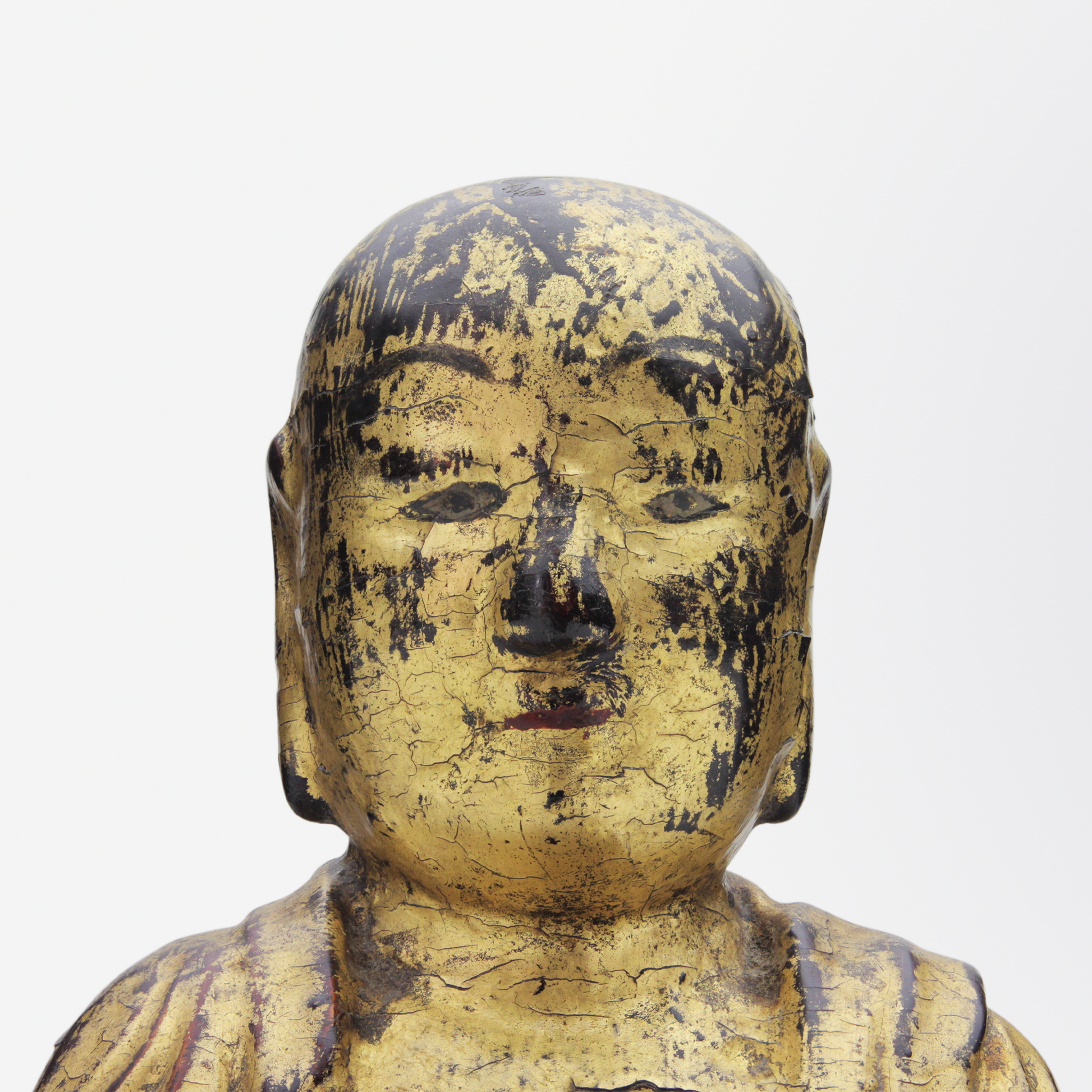 15th Century Chinese Carved and Gilt Gold Luohan