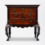 19th Century Irish Mahogany Marquetry Chest on Legs