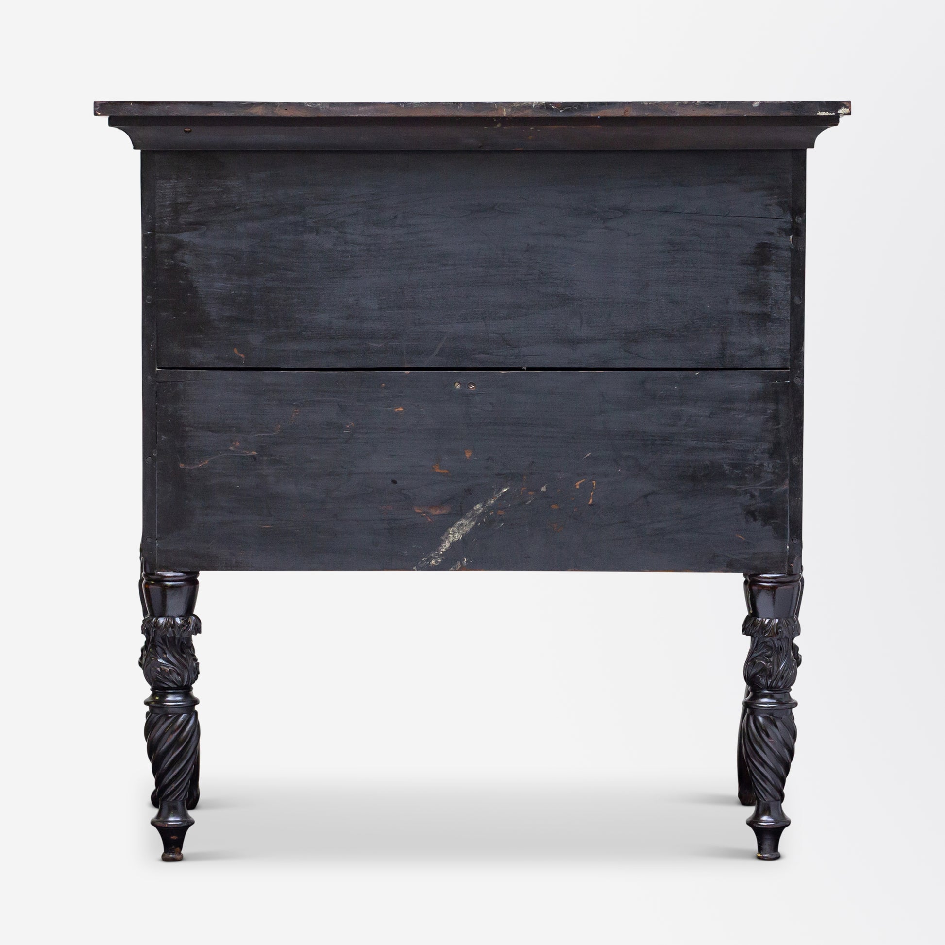 19th Century Irish Mahogany Marquetry Chest on Legs