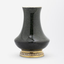 Load image into Gallery viewer, Serves Porcelain Vase by Paul Milet With Silver Mount by A.Risler &amp; Carre of Paris
