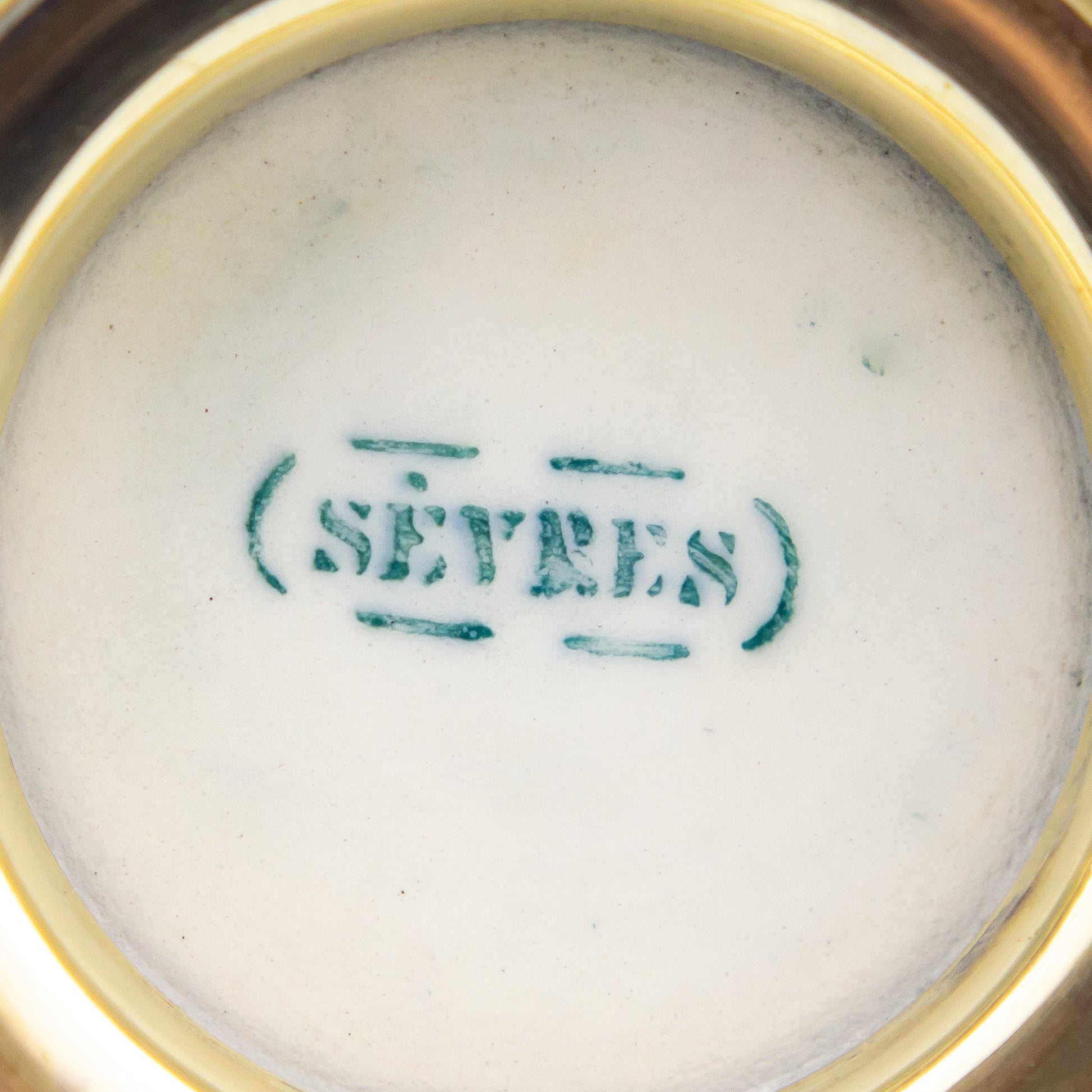 Vase en porcelaine de Paul Milet avec monture en argent d'A. Risler &amp; Carré de Paris