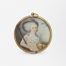 Load image into Gallery viewer, Georgian Miniature Double Sided Portrait Pendant