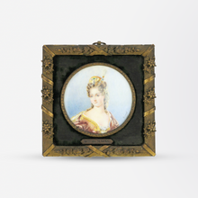 Load image into Gallery viewer, Hand Painted Miniature Portrait by Ginet