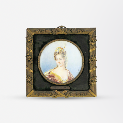 Hand Painted Miniature Portrait by Ginet