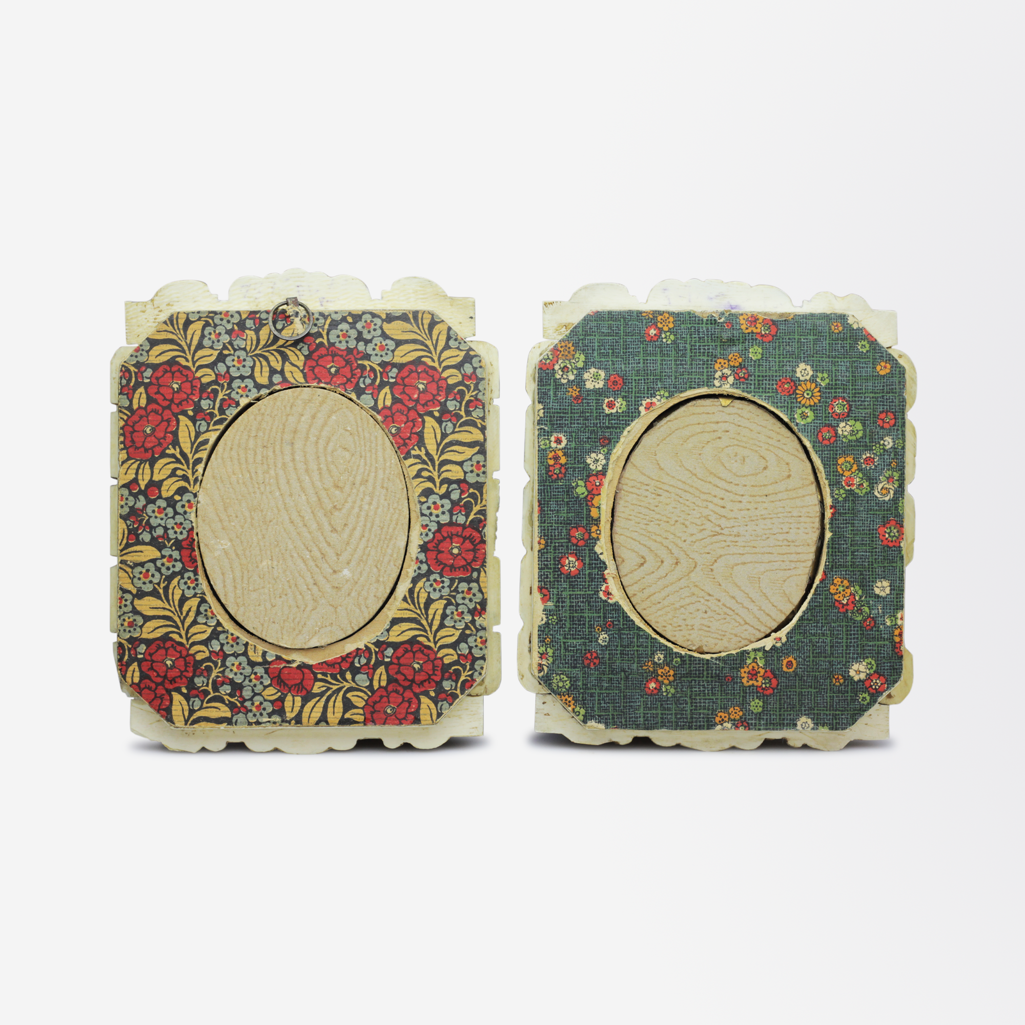 Paire de portraits miniatures français