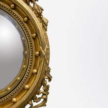 Load image into Gallery viewer, American Federalist Gilt-wood Frame With Convex Mirror