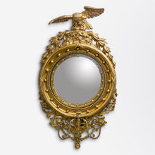 Load image into Gallery viewer, American Federalist Gilt-wood Frame With Convex Mirror