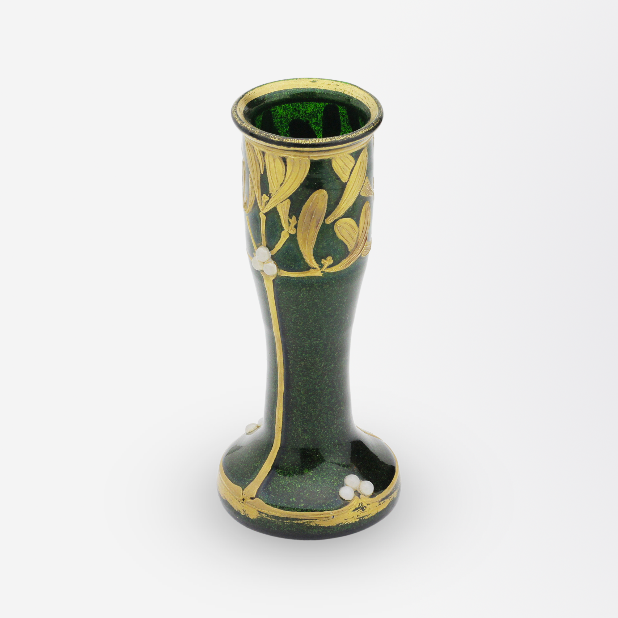 Vase à gui en aventurine verte