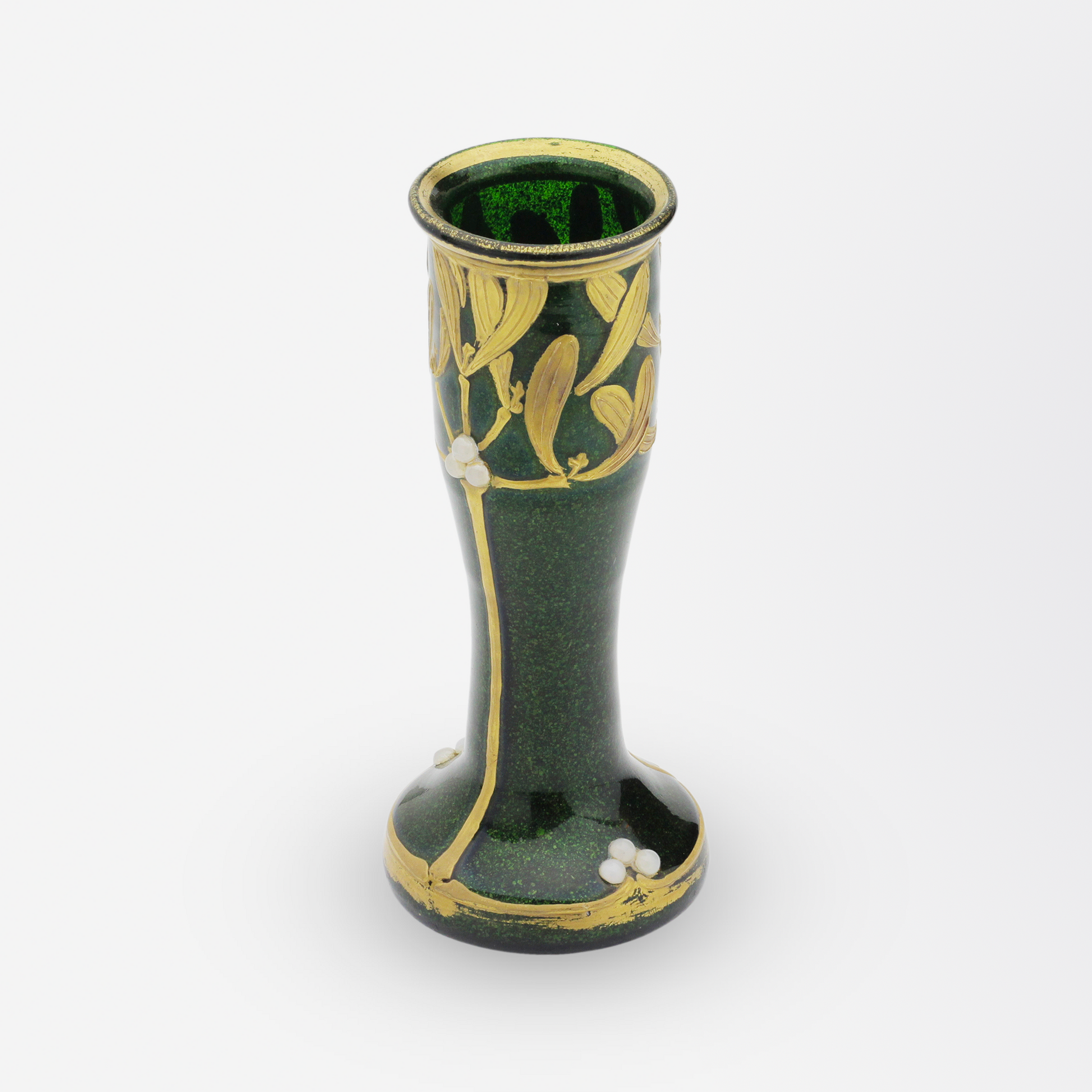 Vase à gui en aventurine verte