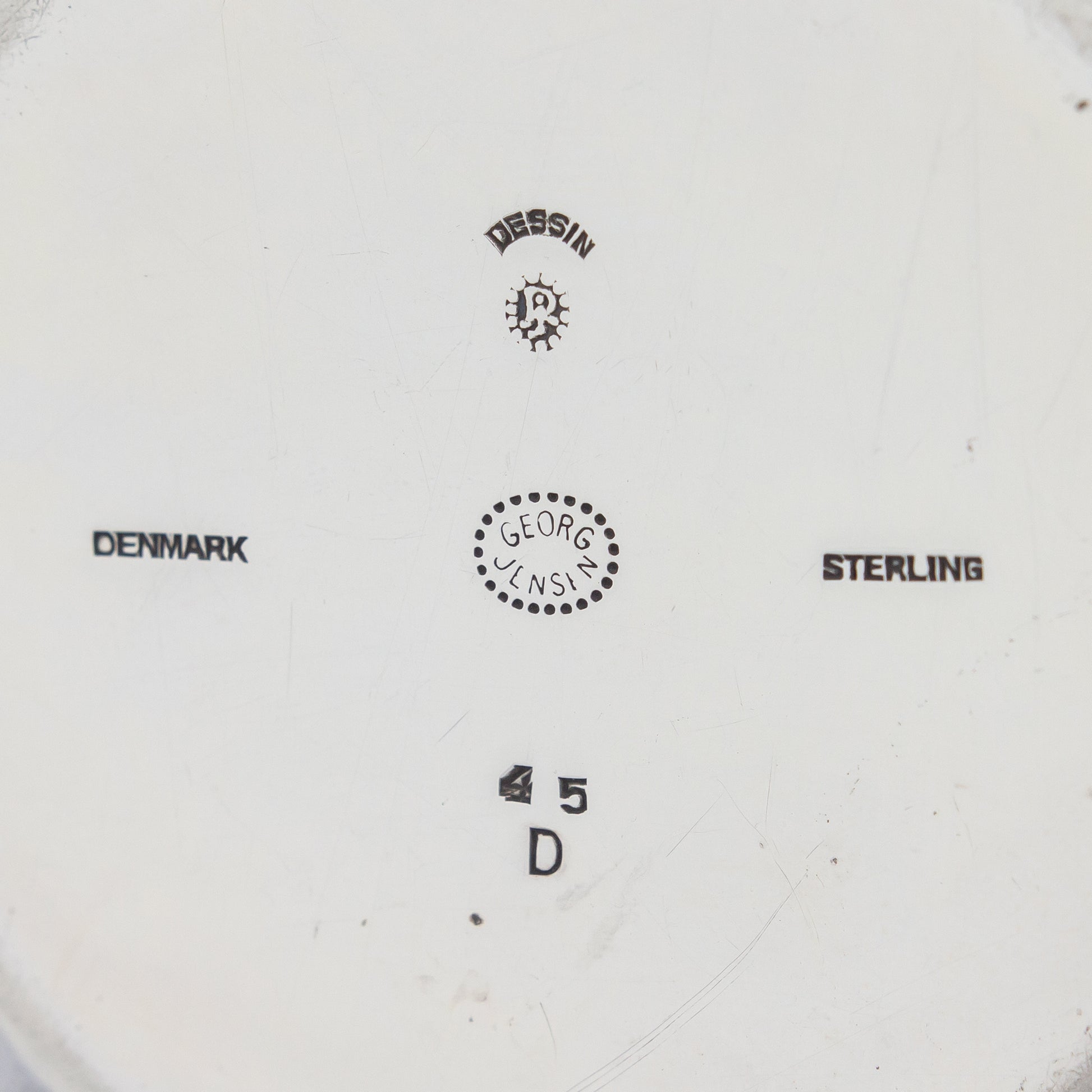Sterling Silver Mocha or Coffee Set by Georg Jensen in the 'Cosmos' Pattern, Designed by Johan Rohde