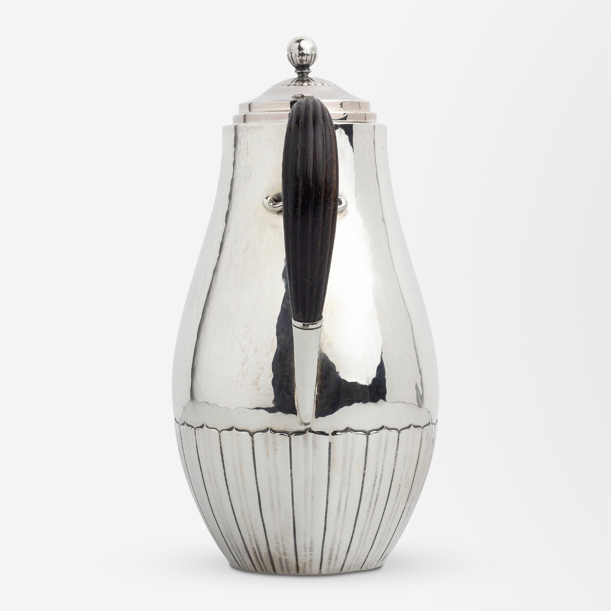 Sterling Silver Mocha or Coffee Set by Georg Jensen in the 'Cosmos' Pattern, Designed by Johan Rohde