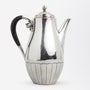 Sterling Silver Mocha or Coffee Set by Georg Jensen in the 'Cosmos' Pattern, Designed by Johan Rohde