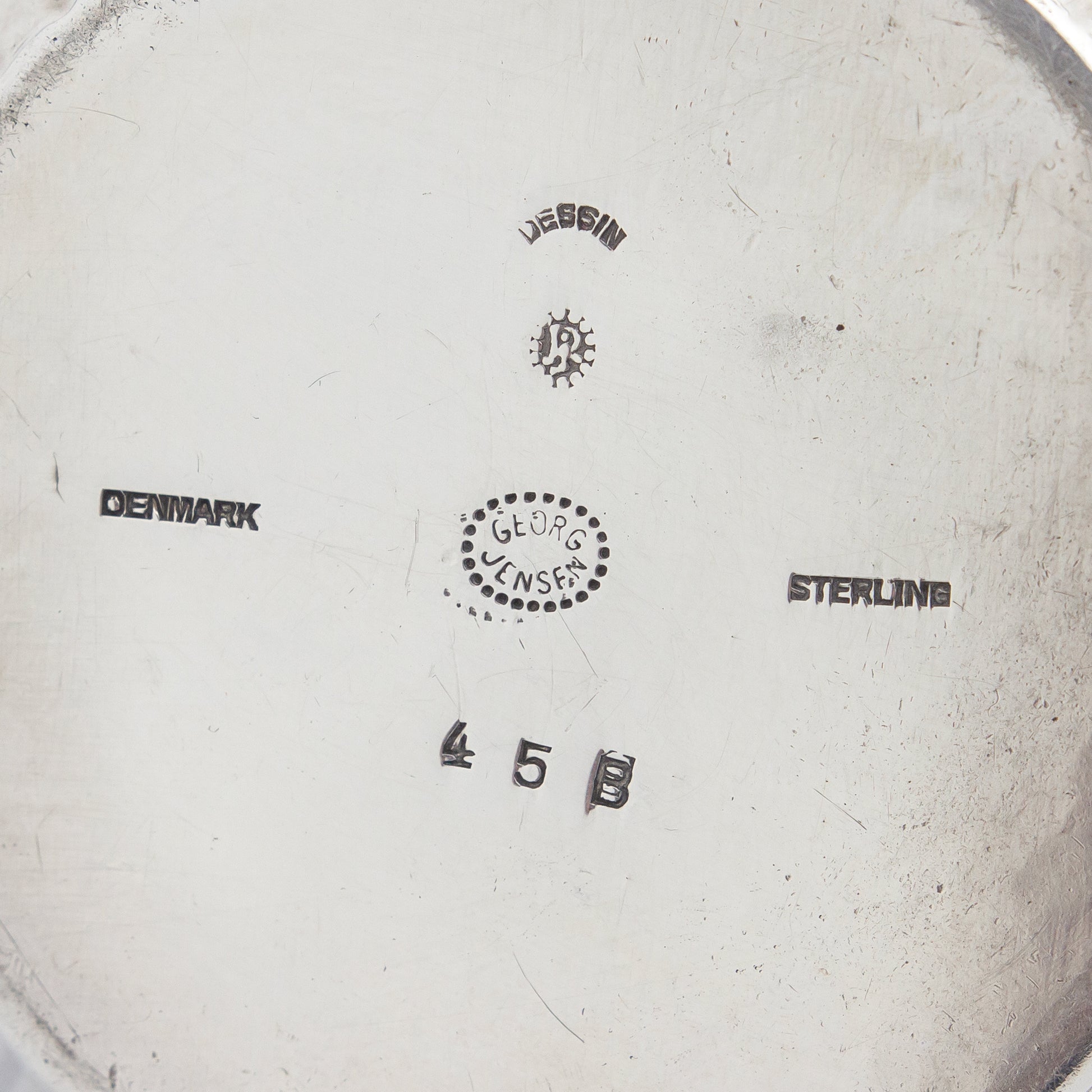 Sterling Silver Mocha or Coffee Set by Georg Jensen in the 'Cosmos' Pattern, Designed by Johan Rohde