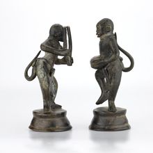 Load image into Gallery viewer, Pair of Indian Bronze Monkey Figures - The Antique Guild