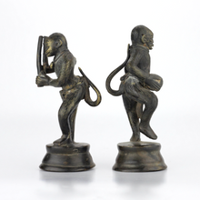 Load image into Gallery viewer, Pair of Indian Bronze Monkey Figures - The Antique Guild