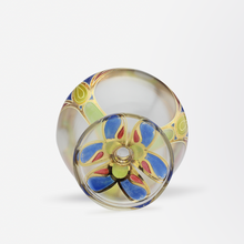 Load image into Gallery viewer, Enameled Bohemian Glass Vase