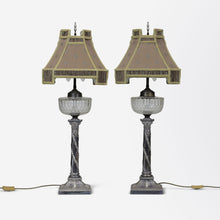 Load image into Gallery viewer, Pair of Edwardian Converted Oil Lamps