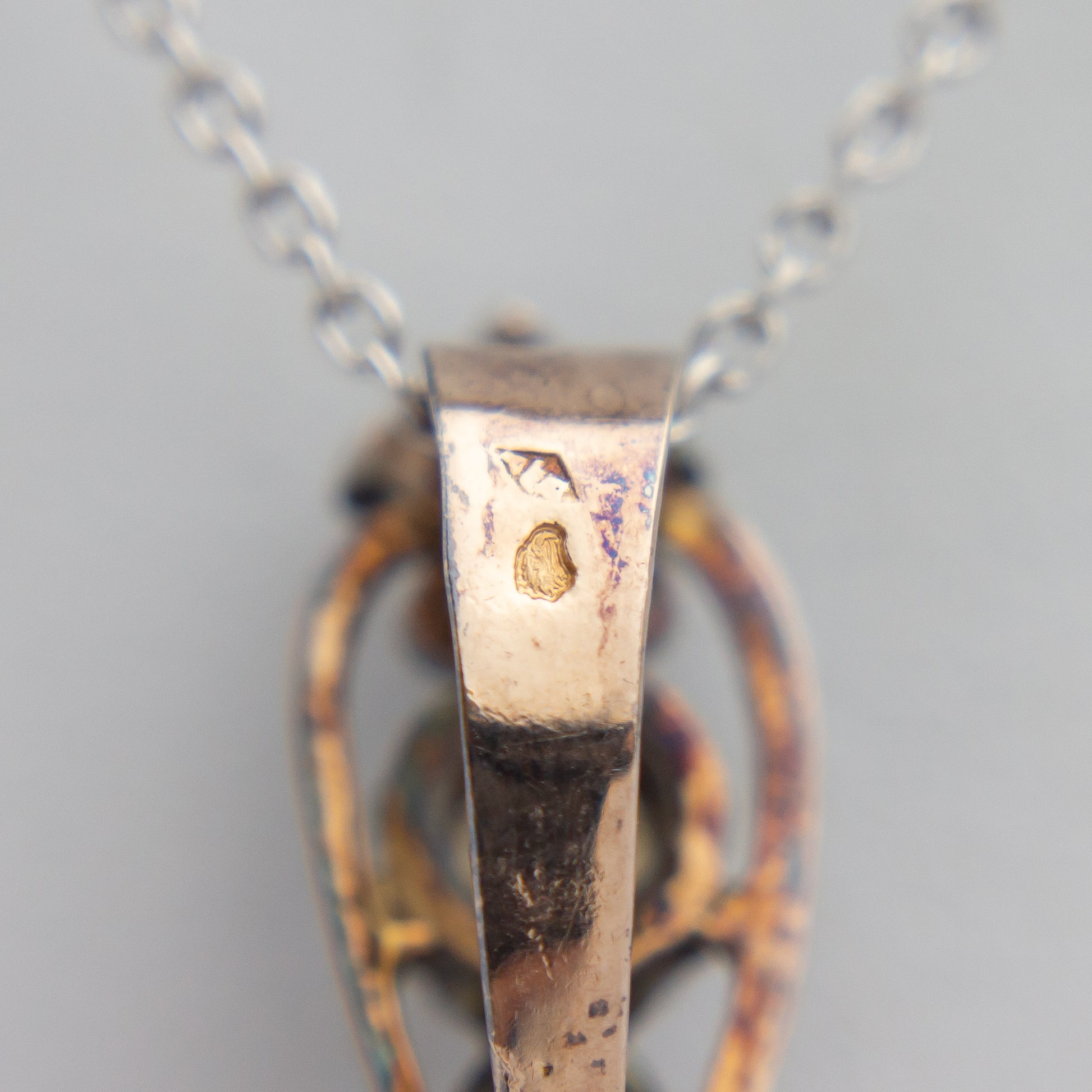 French, Rose Gold, Diamond & Pearl Brooch Pendant, Circa 1850