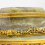 Late 19th Century French Green Onyx and Ormolu Inkwell