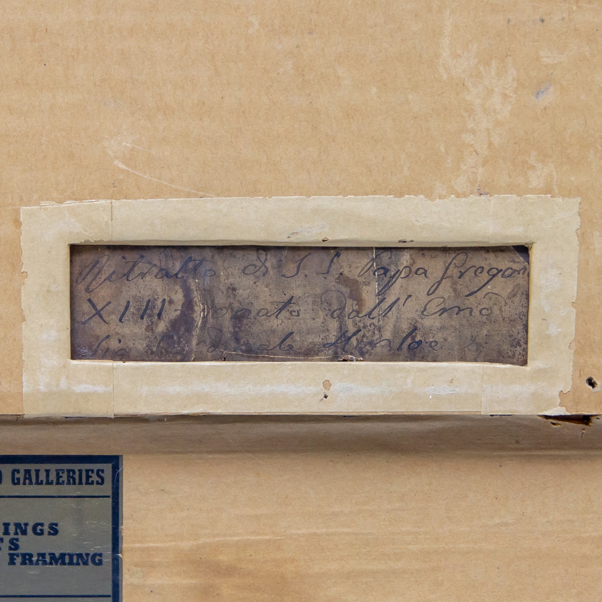 Italian Oil on Canvas Painting of Pope Gregory XIII