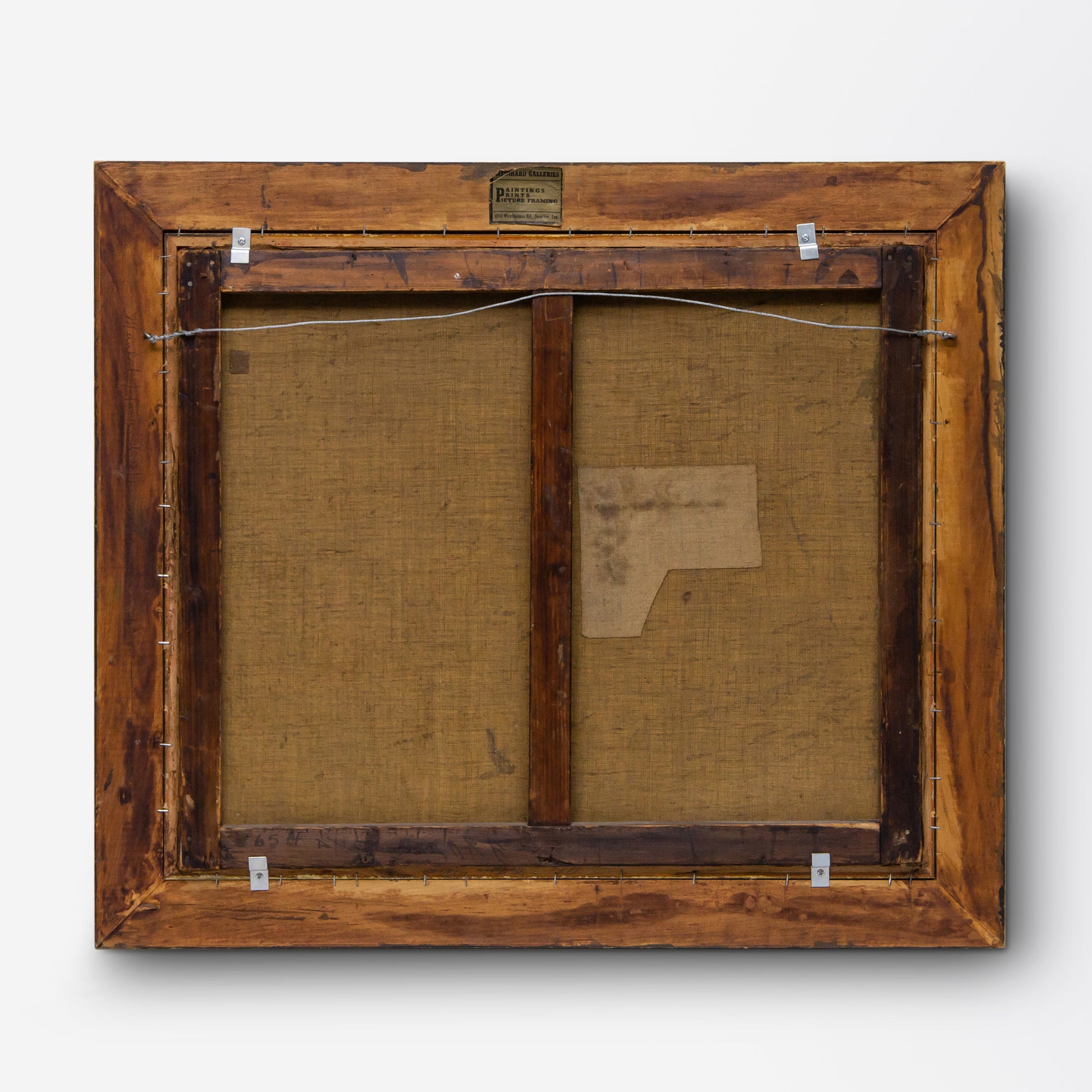 Late 19th Century French Oil on Canvas Depicting a Man Outside Stables