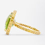 18kt Yellow Gold, Peridot, & Yellow Diamond Ring After 'Nardi' Design