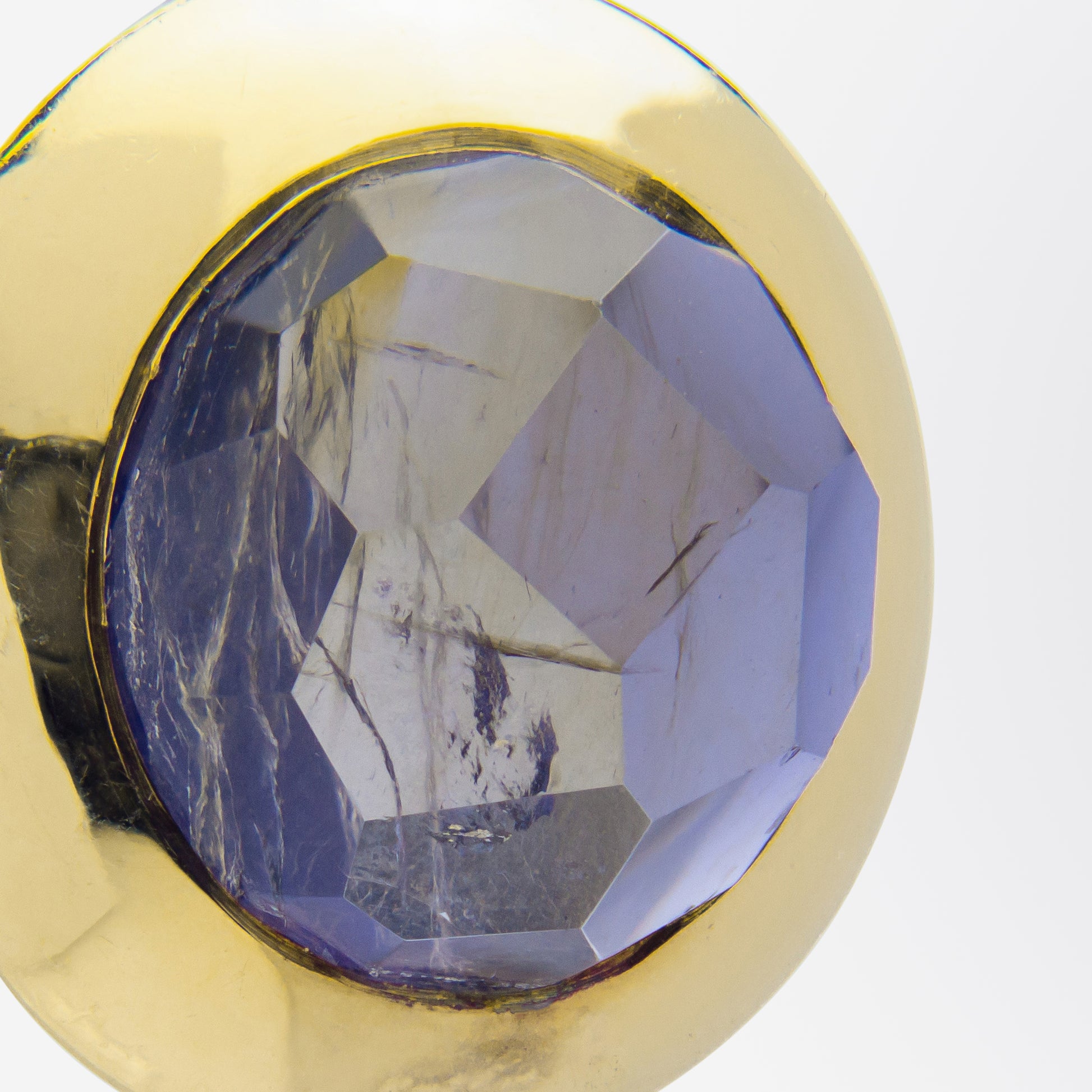 Pomellato, 18kt Yellow Gold & Iolite Ear Clips