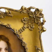 Load image into Gallery viewer, Late 19th Century Portrait on Porcelain of Jesus Christ in Original Gilt Timber Frame