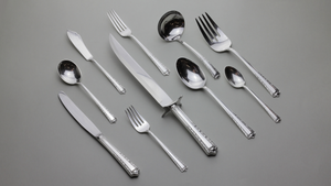 Sterling Silver Flatware Set by Fine Arts in the Processional Pattern