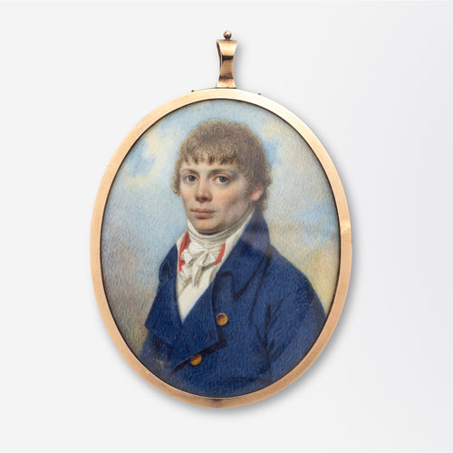 George III Period Miniature on Ivory Possibly of Joseph Frost