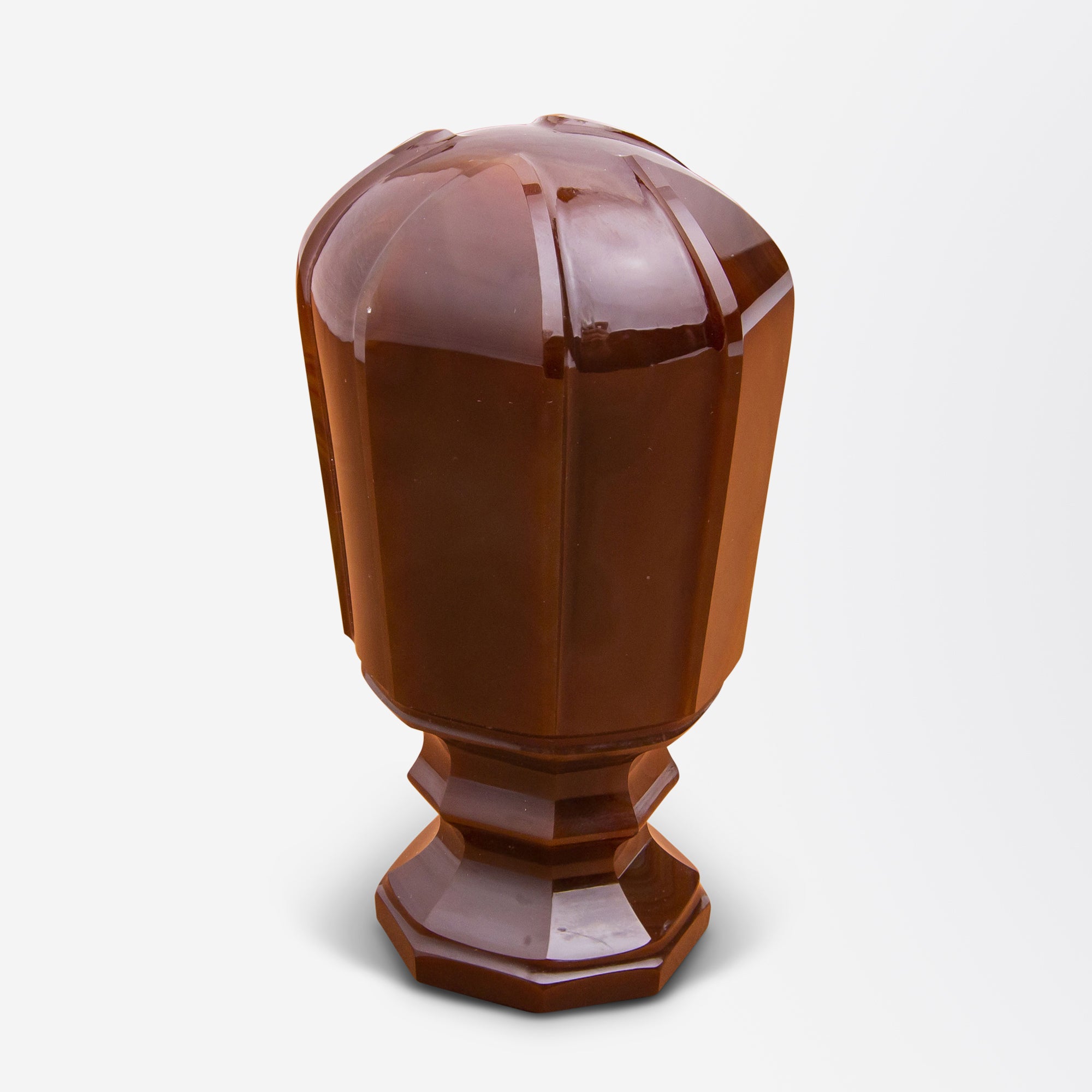 Large Victorian Carnelian Desk Seal With Blank Matrix