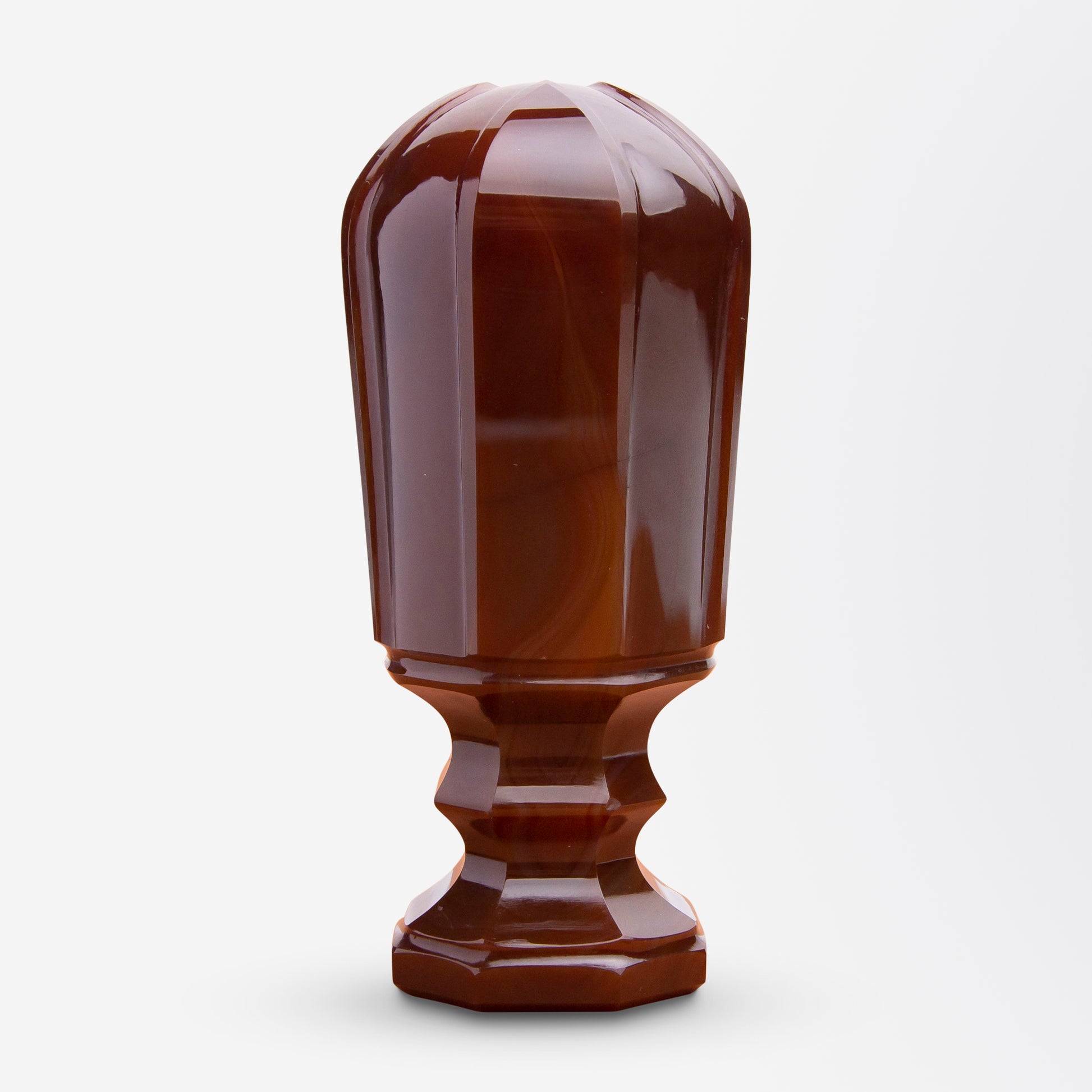 Large Victorian Carnelian Desk Seal With Blank Matrix