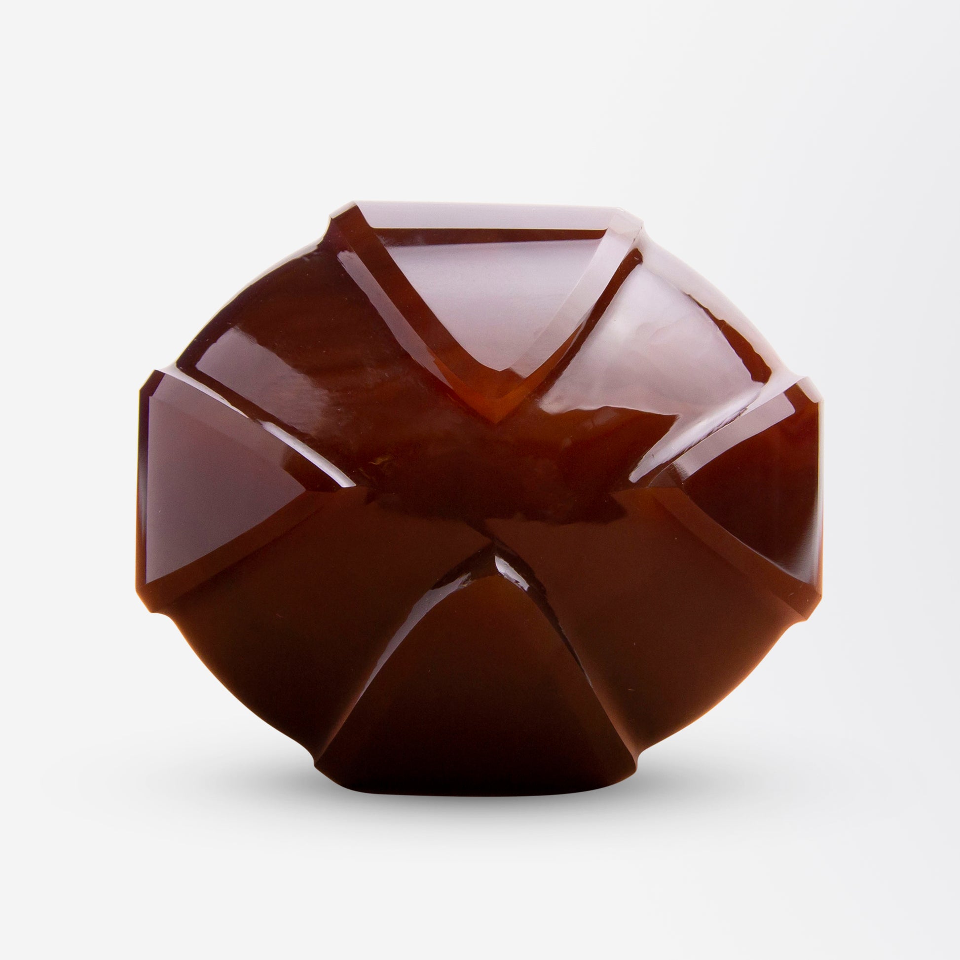 Large Victorian Carnelian Desk Seal With Blank Matrix