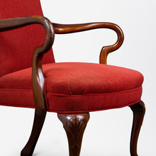 Load image into Gallery viewer, Queen Anne Armchair with Ball and Claw Feet