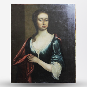 Unframed Portrait of Young Woman - The Antique Guild